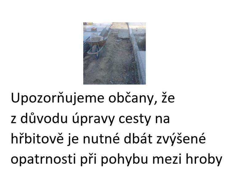 Práce na hřbitově